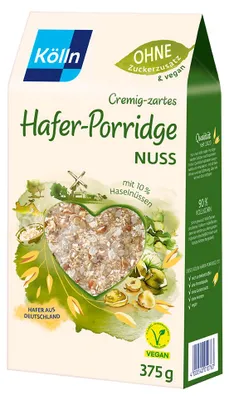 Produktbild von Kölln Hafer-Porridge Nuss 6x375g Sparpaket