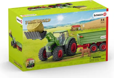 Obrázok produktu pre Schleich - Farmársky svet Traktor s prívesom - Schleich 42379 - (Hračky / hracie súpravy)