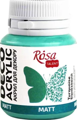Obrázok produktu pre Akryl na dekorácie, MATT, 20 ml, ROSA TALENT - Tyrkysová (42)