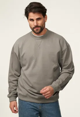 Produktbild von SOULSTAR Herren Sweatshirt S2AGEO Herren Oversize Pullover mit Rundhals-Ausschnitt Crew-Neck Sweater