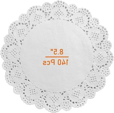 Produktbild von Runde Papiertüller 140 Stück weiß für Feier