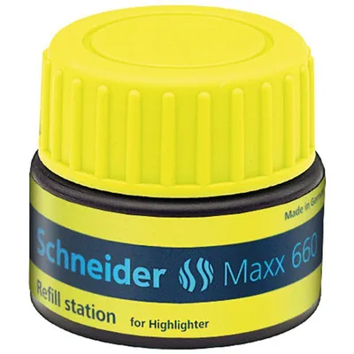 Obrázok produktu pre Schneider Schreibgeräte Refill station Maxx 660, Žltá, Čierna, Žltá, 30 ml, 1 kusov