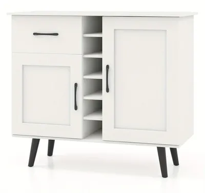 Immagine prodotto di Mobile buffet - Credenza - Comò - Armadio contenitore - Mobiletto per vino - 90x40x79 cm