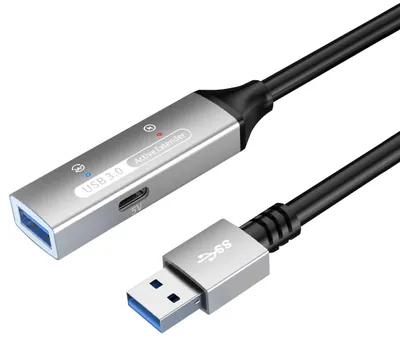 Obrázok produktu pre Aktívny predlžovací kábel USB 3.2 Gen1 PremiumCord 20 m s opakovačom pre optimálne