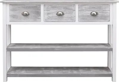 Obrázek produktu pro vidaXL Příborník Antique Grey 108x30x76 cm Masivní dřevo Paulownia