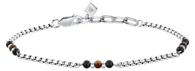 Produktbild von Herrenarmband aus Stahl mit Terraperlen S1757