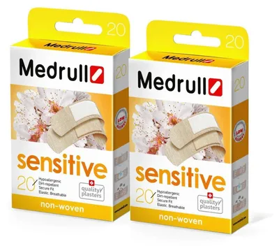 Produktbild von Wundpflaster Sensitive Extra Soft Strips 40 Stück 2.5 x 5.7 cm