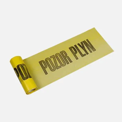 Obrázek produktu pro Výstražná fólie "PLYN", žlutá 20 m