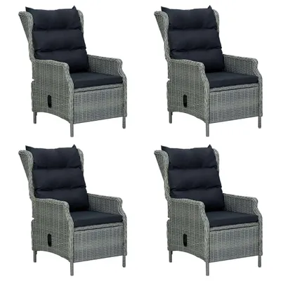 Image de vidaXL Ensemble de jardin 5 pièces gris clair