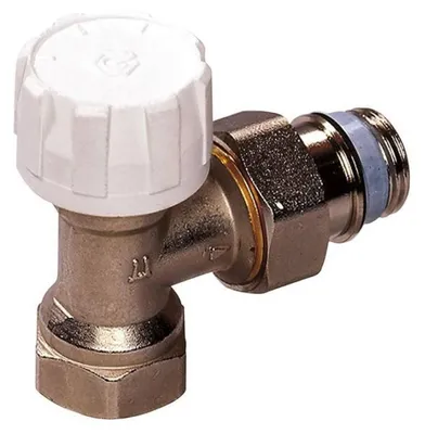 Produktbild von Meibes Thermostatventilunterteil DN 15, M30 x 1,5 Eckform mit Voreinstellung