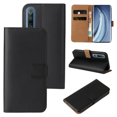 Produktbild von Handy Hülle für Xiaomi Mi 10 / Mi 10 Pro Klapphülle Bookcase Flip Cover Handy Tasche Etui Farbe: Schwarz