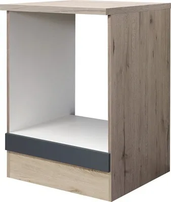 Obrázok produktu pre Kuchynská skrinka na vstavanú rúru Flex Well Tiago šírka 60 cm čadičová sivá