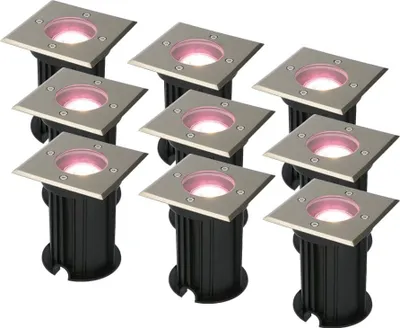 Produktbild von hoftronic smart LED Bodeneinbaustrahler GU10 5,5W 345lm RGBWW IP67 Edelstahl