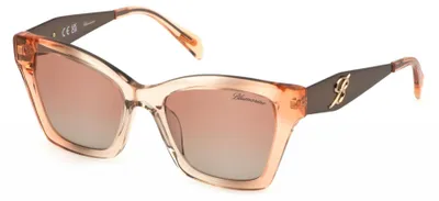 Produktbild von Blumarine SBM829 Arancio/marrone sfumato 53/19/140 Damen Sonnenbrillen