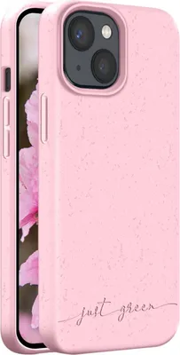 Produktbild von JUST GREEN, Natura Hülle für iPhone 13 mini mit Qi Wireless Charging, Rosa