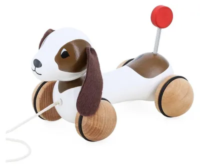 Productafbeelding van Vilac Houten trekfiguur: Hondentrainer