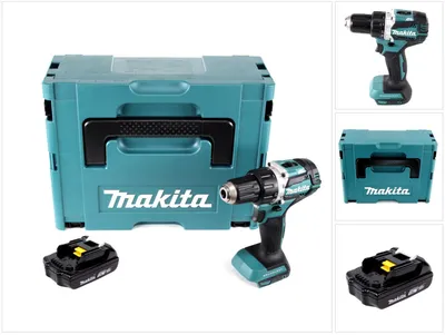 Immagine prodotto di Makita DDF 484 Y1J 18 V trapano avvitatore a batteria senza spazzole 54 Nm in Makpac con 1x BL 1815 N 1,5 Ah batteria