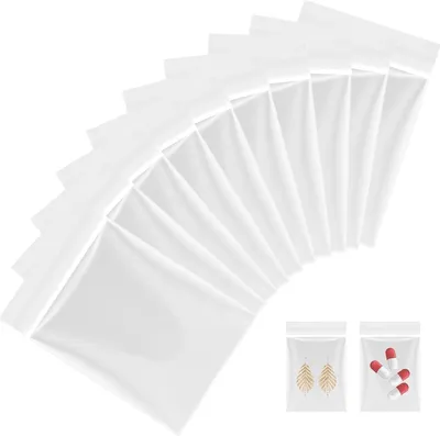Produktbild von 800 Stück Premium Druckverschlussbeutel Wiederverschließbar 4x6cm Transparent Plastikbeutel für Kleinwaren Schmuck Basteln