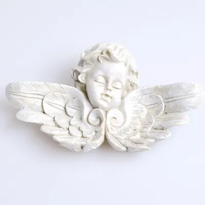 Produktbild von Engel mit Flügeln - grau - ca.14 x 7 cm - A 49600Gr