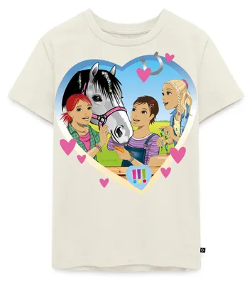 Produktbild von Spreadshirt Die Drei Ausrufezeichen Einsatz Im Pferdestall Kinder Premium T-Shirt, 134/140 (8 Jahre), Naturweiß