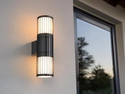 Produktbild von Up and Down LED Außenwandleuchte Aluminium Anthrazit Fassadenlampe, Höhe 30cm