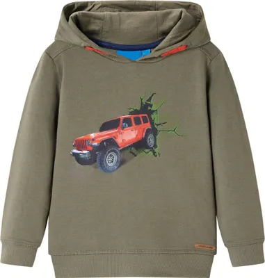 Produktbild von Kinder-Kapuzenpullover Khaki 116