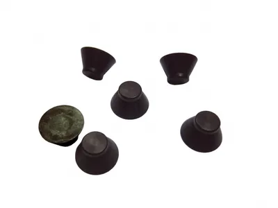 Produktbild von Pferdestollen-Stöpselgummi schwarz 20 Stück
