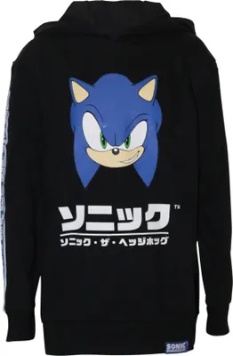 Immagine prodotto di Sonic The Hedgehog - Felpa con cappuccio per bambini NS5796 (122) (Nero/Blu)