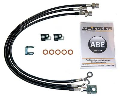 Produktbild von Bremsschläuche Edelstahl mit Bremsschlauch Bremse Jeep CJ 79-86