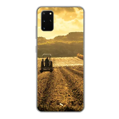 Produktbild von MuchoWow® Handyhülle Schutzhülle Hülle für Samsung Galaxy S20 Plus Traktor - Bauernhof - Berg Silikon Softcase Handy Hülle - Hartschale