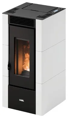 Produktbild von CADEL Pelletofen Cristal 6 T1 White