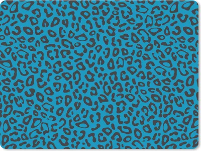 Produktbild von MuchoWow® Mauspad Mousepad Panther Druck - Blau - Design - Tiere 23x19 cm - Mousepads - Maus Mat - Pad - Mausunterlage - Schreibtischunterlage - Mauspad
