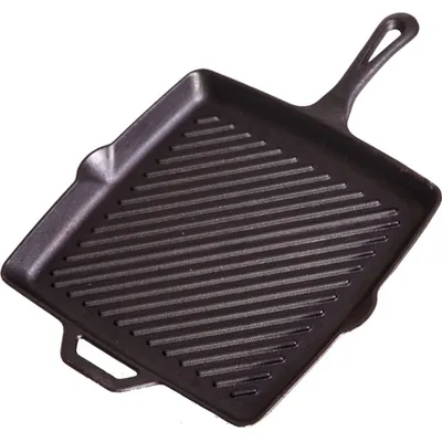 Produktbild von Camp Chef 11'' quadratische Gusspfanne mit Grillrippe