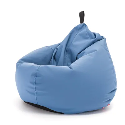 Obrázok produktu pre Beanbag s výplňou 2 v 1 sedací vankúš Bean Bag Oscar Outdoor pre záhradu, balkón a terasu, farba: modrá