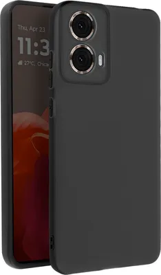 Produktbild von Avizar, Soft Touch Hülle Silikon Motorola Moto G85, matte Rückseite, Schwarz