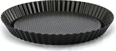 Produktbild von Ø 28cm TARTEFORM Aluminium Quicheform Kuchenform Backform Obstkuchenform Schwarz