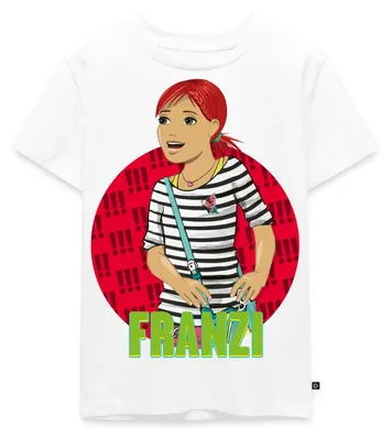 Produktbild von Spreadshirt Die Drei Ausrufezeichen Franzi Kinder Premium T-Shirt, 110/116 (4 Jahre), Weiß