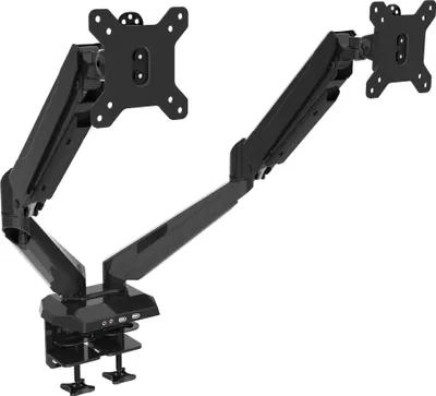 Produktbild von HFTEK HF224GB - Zweifacher Monitorarm - Tischhalterung