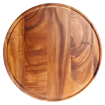 Produktbild von H&H Teller aus dunklem Holz cm42