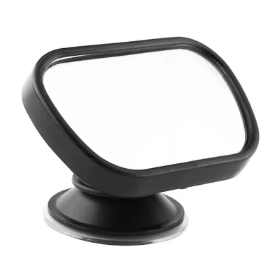 Image de 1 rétroviseur de voiture réglable pour sièges auto, avec fixation par ventouse, noir
