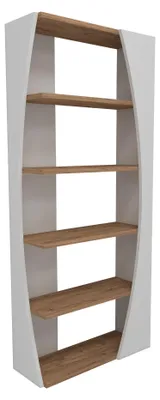 Immagine prodotto di Libreria in legno "Selge" - 63 x 23 x 150 cm - Pino Atlantico Bianco