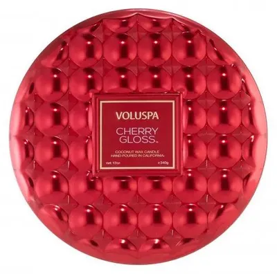 Obrázok produktu pre Voluspa Capsule Cherry Gloss 3 Wick Tin vonná sviečka 340g