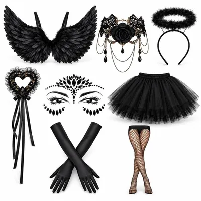 Produktbild von Dämonenkostüm für Damen, 8-teilig, für Halloween und Cosplay