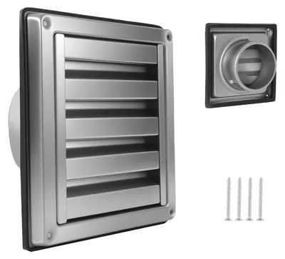 Immagine prodotto di Griglia di ventilazione in acciaio inossidabile con zanzariera, diametro 150 mm