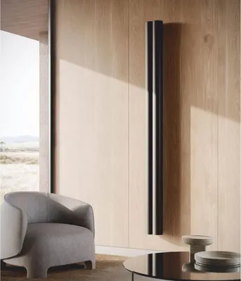 Produktbild von Casa Padrino Luxus Aluminium Wandheizung Schwarz H. 200 cm -  Italy