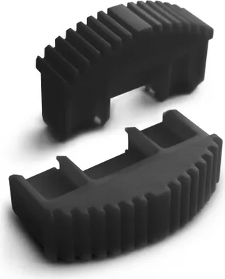 Immagine prodotto di Drabest - Piedini per scale industriali in alluminio 70x20 - 10 pezzi neri