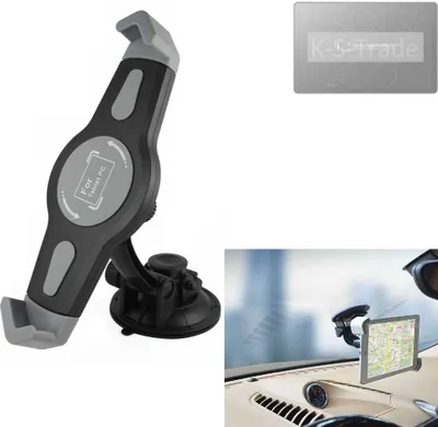 Produktbild von K-S-Trade Scheiben-Halterung für Tablets kompatibel mit LG Electronics Ultra Tab KFZ Tablet Saugnapf Auto Halterung Windschutzscheibe Holder Halter