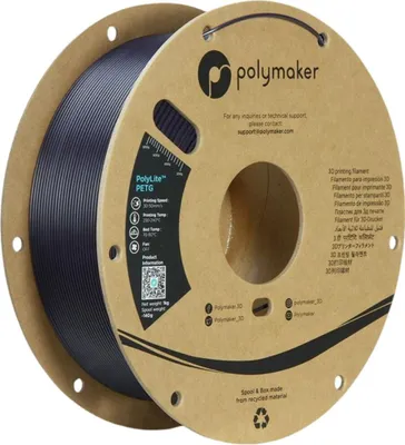 Produktbild von Polymaker PolyLite PETG Filament 1.75 mm 1 kg Transparent