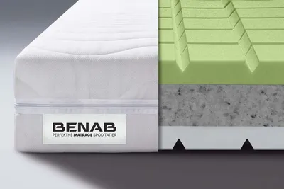Produktbild von Visco-Matratze Benab Memory Supra Matratze 90 x 200 cm H4 / H5 hart 16 cm hohe Visco-Matratzen, Visco, PUR, POE, 7 Zonen, Profilierung, Anti-dekubitus