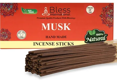 Productafbeelding van Wierookstokjes, muskusgeur, biologische muskus, 100 stuks (150 gram)